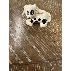 LEGO DUPLO‎ DOG PUPPY  Figure Vintage White W/ Black Spots